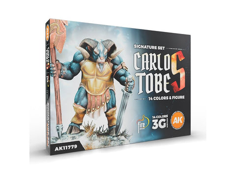 AK Interactive 3GEN dažų rinkinys „Carlos Tobes“ 14 spalvų + figūrėlė