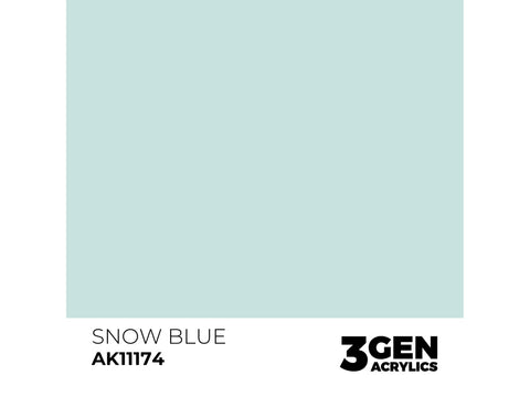 AK Interactive Snow Blue trečios kartos akriliniai dažai 17ml AK11174