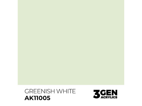 AK Interactive Greenish White 3 kartos akriliniai dažai 17ml AK11005
