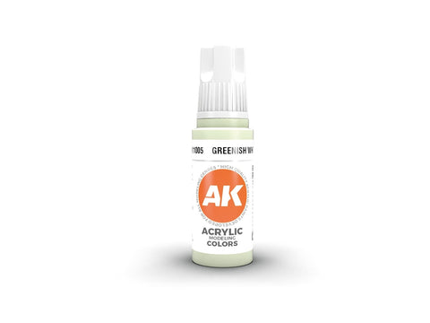 AK Interactive Greenish White 3 kartos akriliniai dažai 17ml AK11005