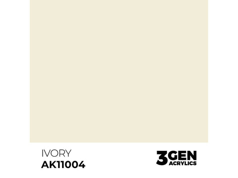 AK Interactive Ivory 3 kartos akriliniai dažai, 17 ml