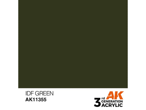 AK Interactive IDF Green akriliniai dažai karinei technikai 17 ml