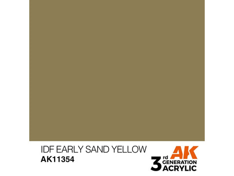 AK Interactive IDF Early Sand Yellow akriliniai dažai AFV, 17 ml