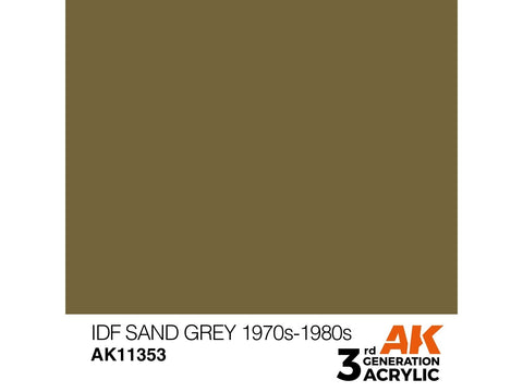AK Interactive IDF Sand Grey akriliniai dažai karinei technikai 17ml