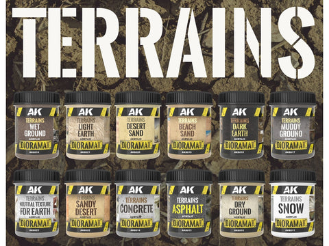 AK Interactive dykumos uolos dioramoms, vidutinės frakcijos 100ml