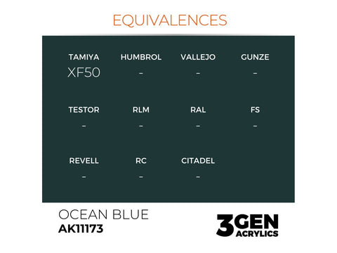 AK Interactive Ocean Blue akriliniai dažai 17 ml (AK11173)