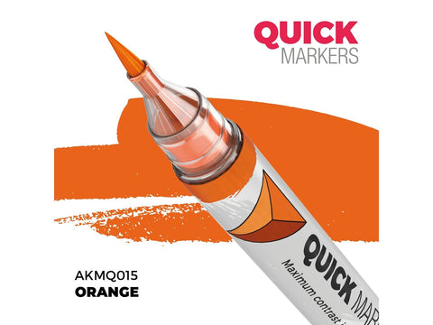 AK Interactive ORANGE Quick Marker žymeklis miniatiūrų dažymui