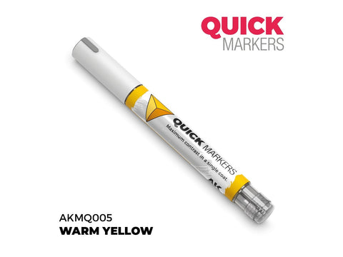 AK Interactive Warm Yellow žymeklis miniatiūrų dažymui QUICK MARKER
