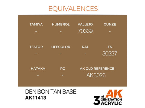 AK Interactive Denison Tan Base akriliniai dažai figūrėlėms 17ml