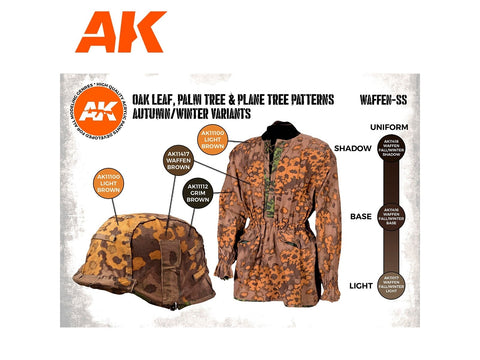 AK Interactive 3Gen akriliniai dažai Waffen-SS rudens/žiemos kamufliažui