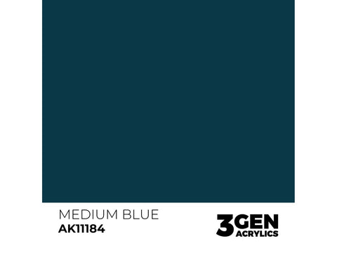 AK Interactive 3rd Gen akriliniai dažai Medium Blue 17 ml AK11184