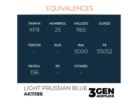 AK Interactive Light Prussian Blue akriliniai dažai 17ml (3 gen.)