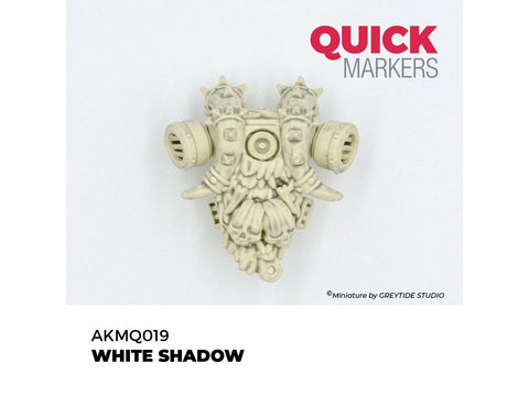 AK Interactive Quick Marker WHITE SHADOW miniatiūrų žymeklis