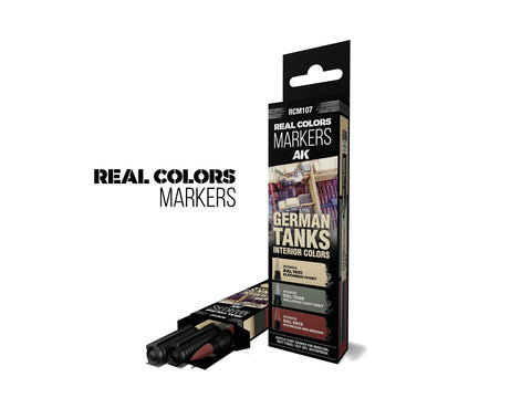 AK Interactive – Vokiškų tankų interjero RC markerių rinkinys RCM107