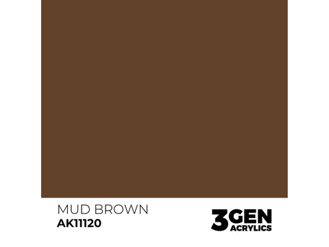 AK Interactive Mud Brown akriliniai dažai modeliams, 17 ml