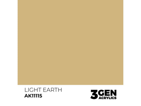 AK Interactive Light Earth 3 kartos akriliniai dažai, 17 ml