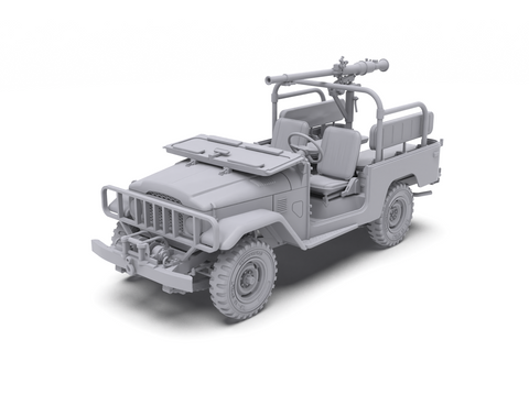 Toyota Land Cruiser FJ43 pikapas su SPG-9 pabūklu, modelis 1/35 AK35003
