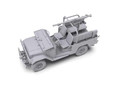 Toyota Land Cruiser FJ43 pikapas su SPG-9 pabūklu, modelis 1/35 AK35003