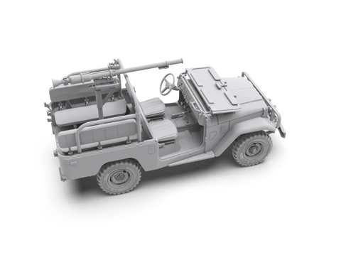 Toyota Land Cruiser FJ43 pikapas su SPG-9 pabūklu, modelis 1/35 AK35003