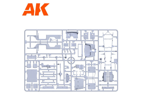 AK Interactive Toyota Land Cruiser FJ43 pikapas su DShKM, 1/35, AK35002