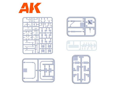 AK Interactive Toyota Land Cruiser FJ43 pikapas su DShKM, 1/35, AK35002