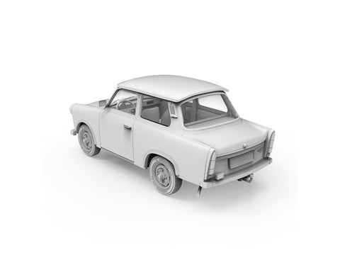 Trabant 601S Rallye plastikinis modelis 1/35 automobilių entuziastams