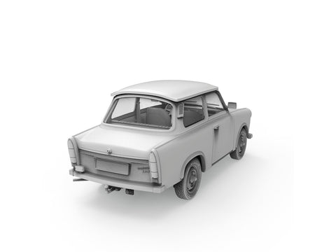 Trabant 601S Rallye plastikinis modelis 1/35 automobilių entuziastams