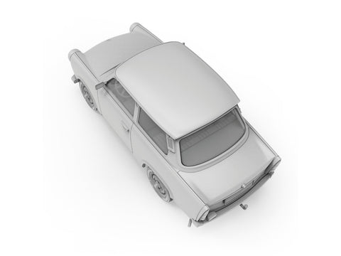 Trabant 601S Rallye plastikinis modelis 1/35 automobilių entuziastams