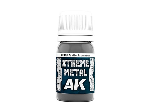 AK Interactive Xtreme Metal matiniai aliuminio emaliniai dažai 30ml