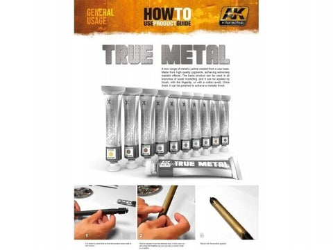 AK Interactive True Metal Žalvario vaško pagrindo metaliniai dažai AK460