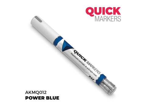 AK Interactive QUICK Marker Power Blue miniatiūrų dažymui