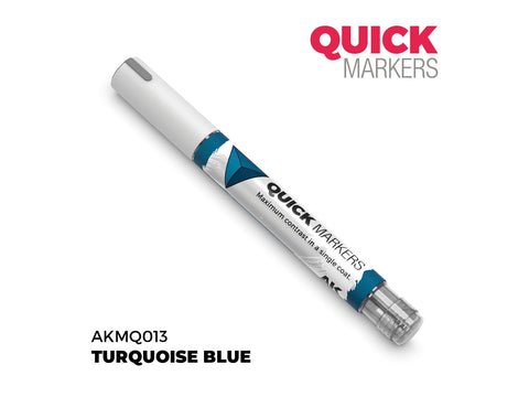 AK Interactive Quick Marker Turquoise Blue žymeklis miniatiūrų dažymui