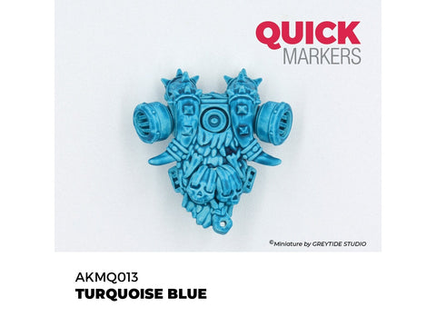 AK Interactive Quick Marker Turquoise Blue žymeklis miniatiūrų dažymui
