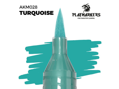 AK Interactive turkio akrilinis žymeklis su teptuko galiuku PLAYMARKER