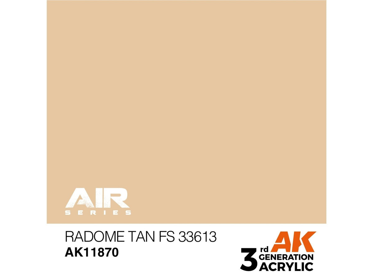 AK Interactive Radome Tan FS33613 akriliniai dažai modeliams AIR 17 ml ...