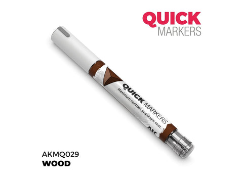 AK Interactive QUICK MARKER WOOD žymeklis miniatiūroms, AKMQ029