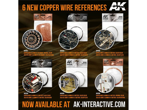 AK Interactive varinė viela 0,07 mm, 20 g ritė