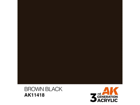 AK Interactive Brown Black figūrėlių akriliniai dažai 17ml