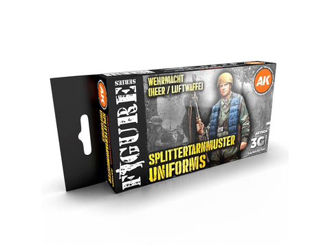 AK Interactive Splittertarnmuster uniformų 3Gen akrilinių dažų rinkinys