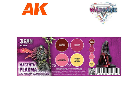 AK Interactive Magenta plazmos švytėjimo akrilinių dažų rinkinys 3Gen
