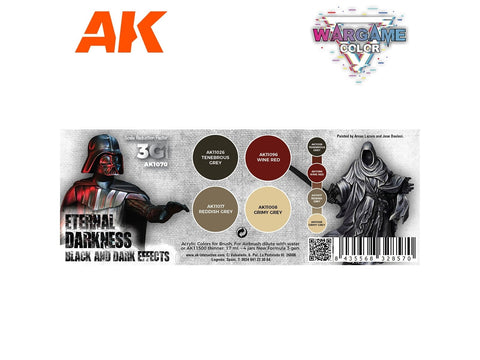 AK Interactive Wargame Eternal Darkness 3Gen akrilinių dažų rinkinys