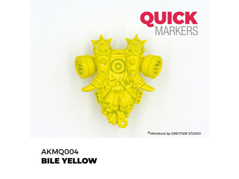 AK Interactive QUICK MARKER Bile Yellow miniatiūrų dažų žymeklis