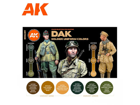 AK Interactive DAK uniformų akriliniai dažai, 3Gen rinkinys AK11628