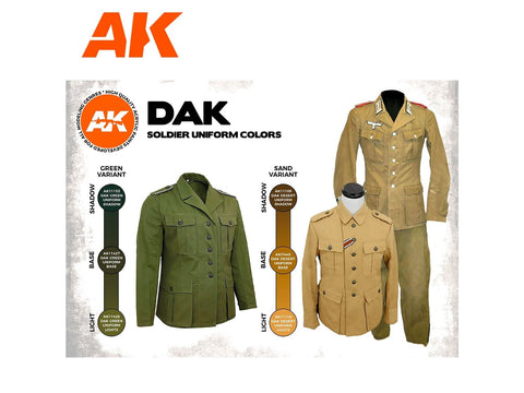 AK Interactive DAK uniformų akriliniai dažai, 3Gen rinkinys AK11628