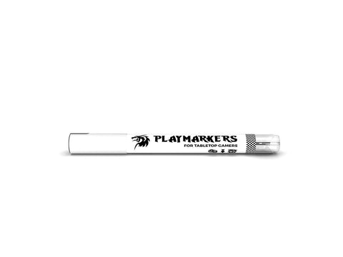 AK Interactive baltas akrilinis dažų žymeklis Playmarker, teptuko galiukas