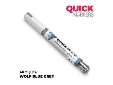AK Interactive Wolf Blue Grey žymeklis miniatiūroms QUICK MARKER