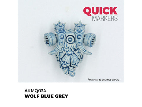 AK Interactive Wolf Blue Grey žymeklis miniatiūroms QUICK MARKER
