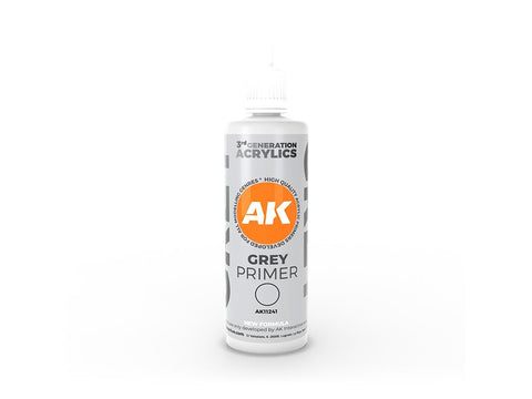AK Interactive pilkas akrilinis gruntas 3rd Gen, 100 ml