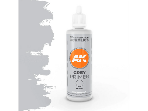 AK Interactive pilkas akrilinis gruntas 3rd Gen, 100 ml