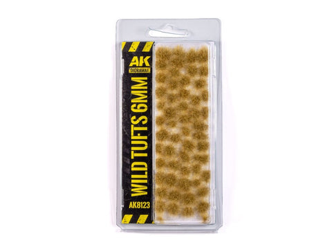 AK Interactive Wild Tufts 6mm žolės kuokšteliai dioramoms AK8123